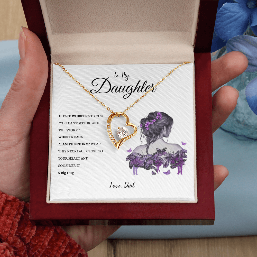 To My Daughter "IF FATE" #1 Love Dad | Forever Love Necklace