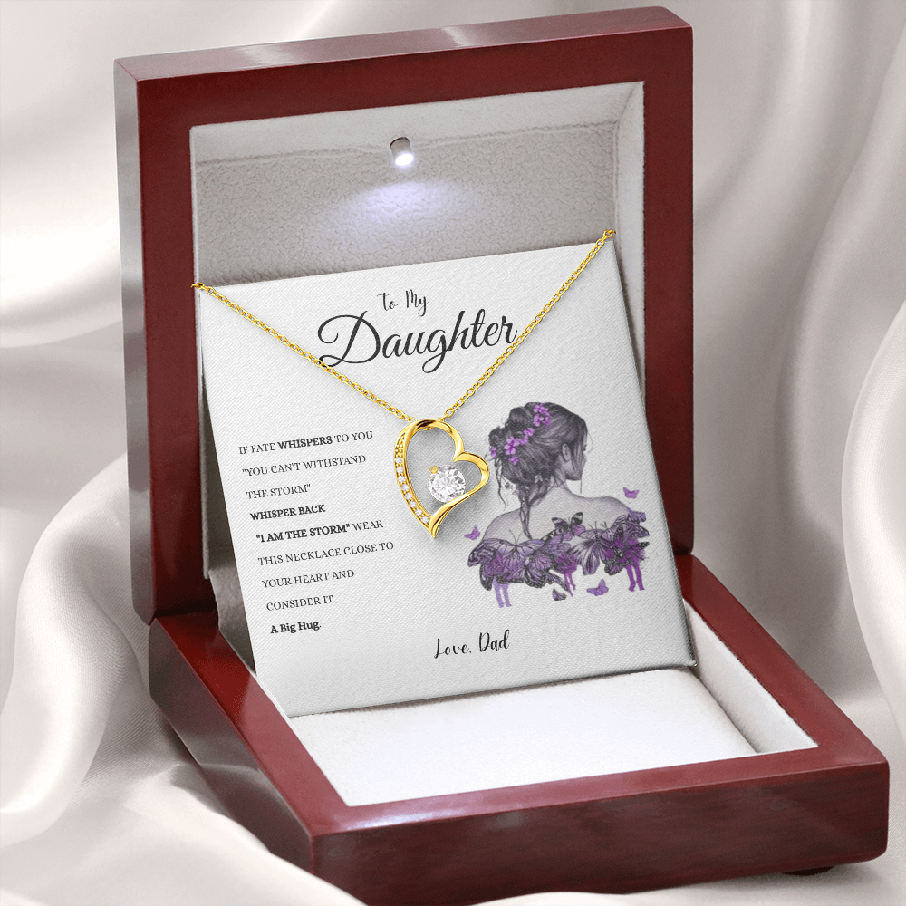 To My Daughter "IF FATE" #1 Love Dad | Forever Love Necklace