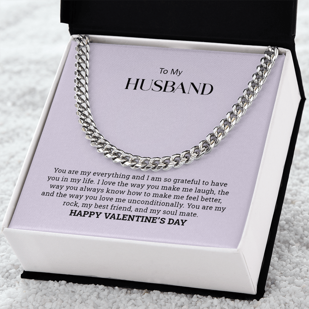 To My Husband |Cuban Link Chain