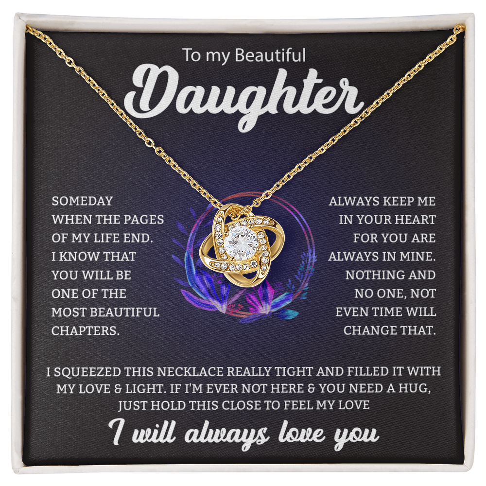 To My Daughter | Love Knot Necklace