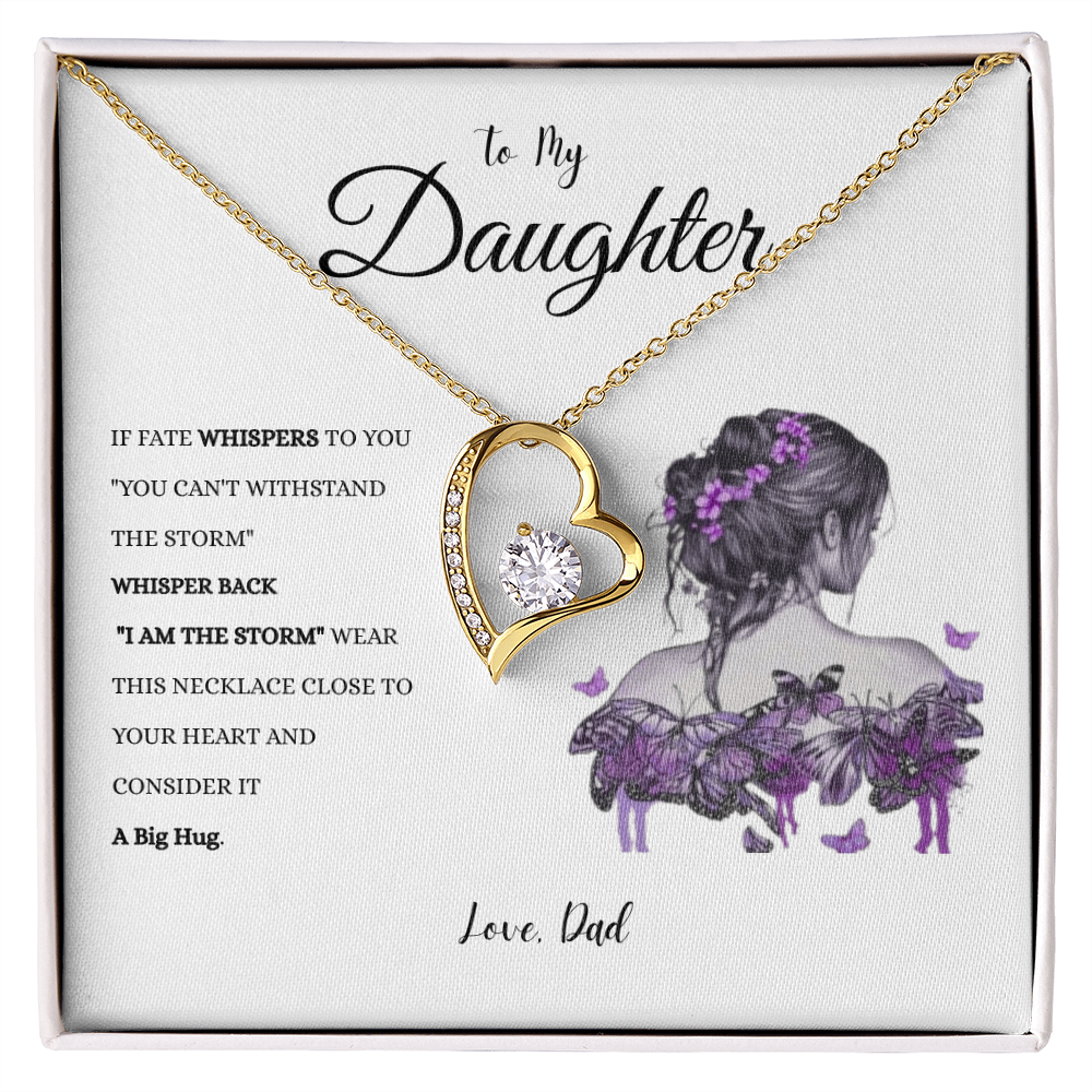 To My Daughter "IF FATE" #1 Love Dad | Forever Love Necklace