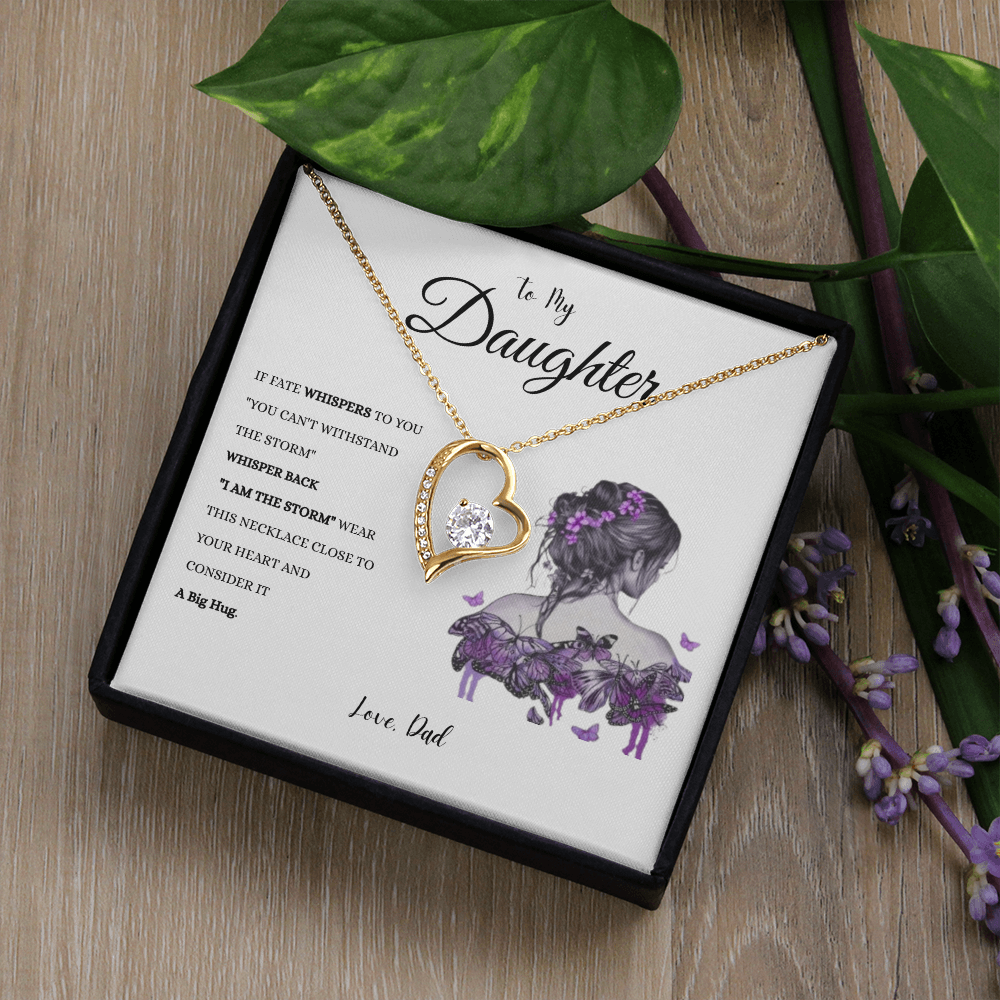 To My Daughter "IF FATE" #1 Love Dad | Forever Love Necklace