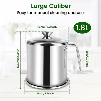 Oil Filter Fry Basket & Storage Pot