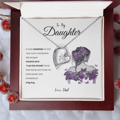 To My Daughter "IF FATE" #1 Love Dad | Forever Love Necklace
