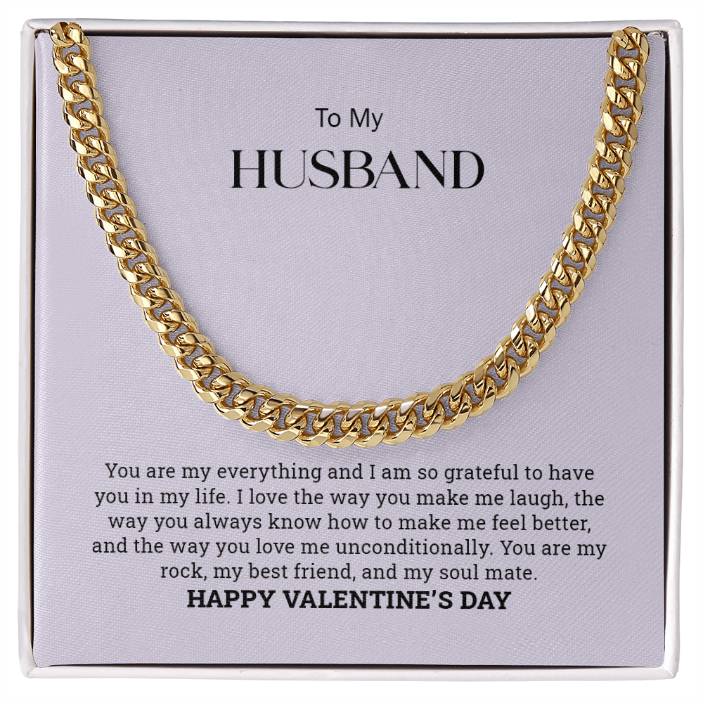 To My Husband  |Cuban Link Chain