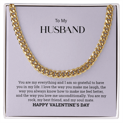 To My Husband  |Cuban Link Chain
