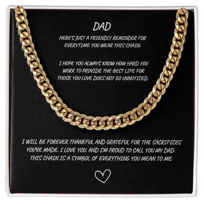 DAD Cuban Link Chain