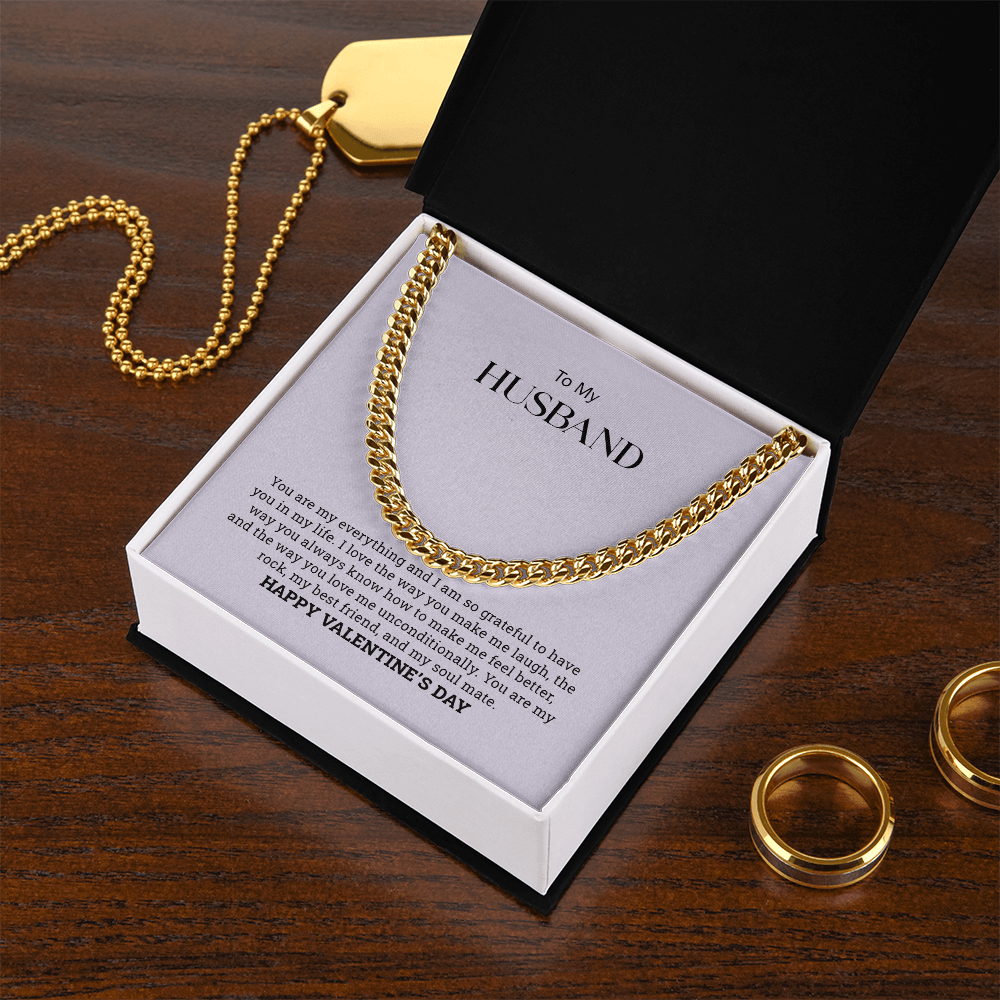 To My Husband  |Cuban Link Chain
