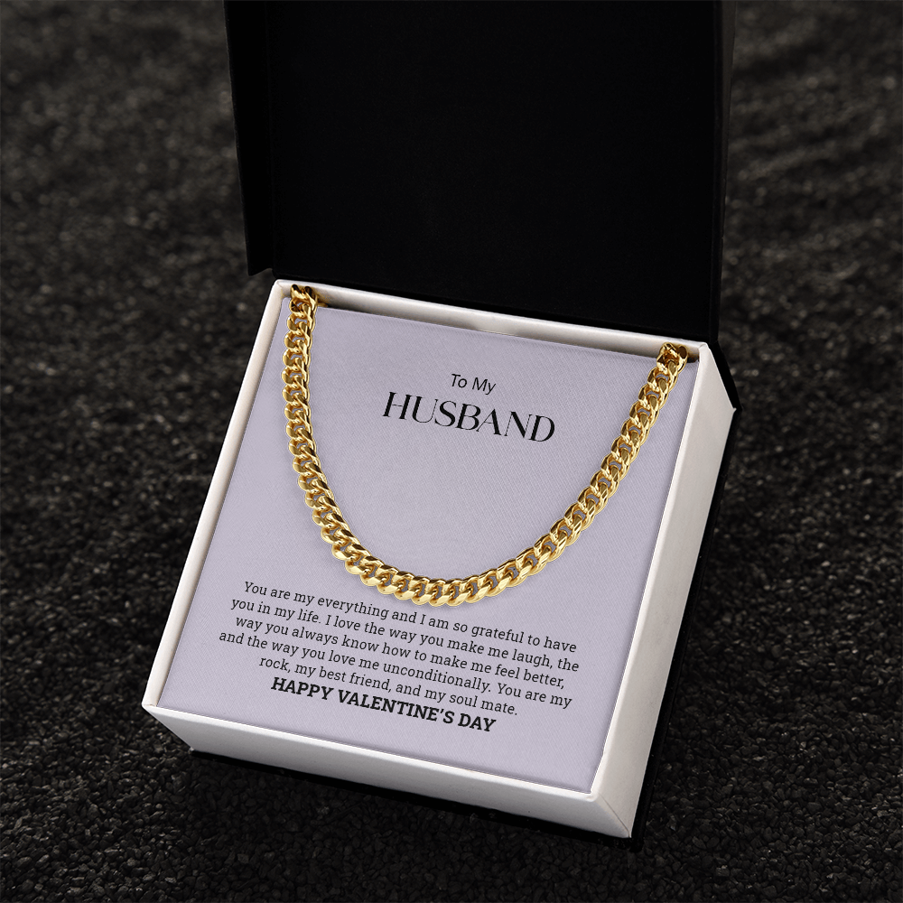 To My Husband  |Cuban Link Chain