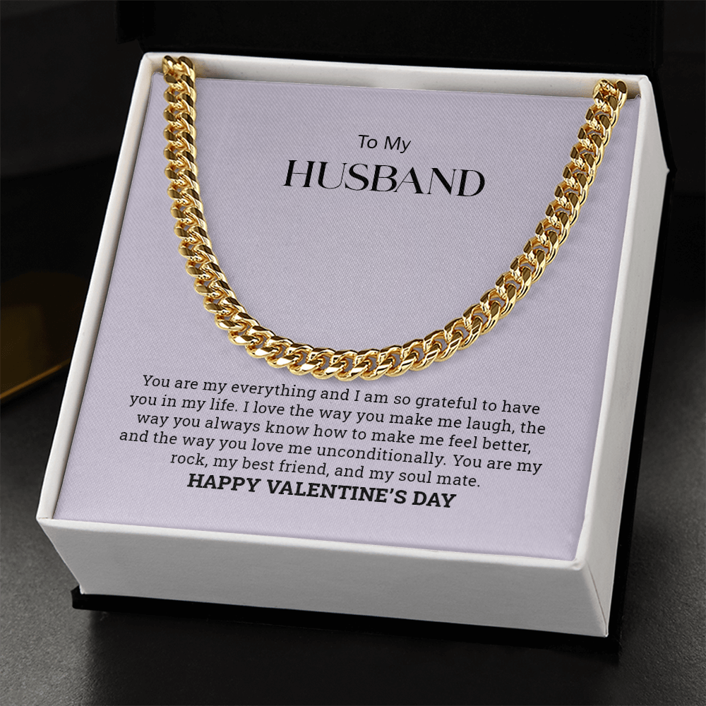 To My Husband  |Cuban Link Chain
