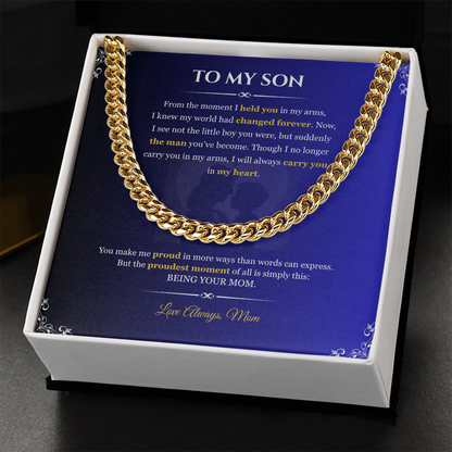 To My Son "From the Moment"#2 | Cuban Link Chain