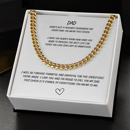 DAD Cuban Link Chain