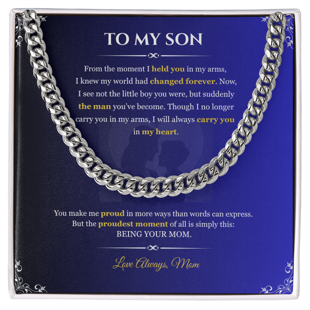 To My Son "From the Moment"#2 | Cuban Link Chain