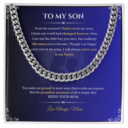 To My Son "From the Moment"#2 | Cuban Link Chain