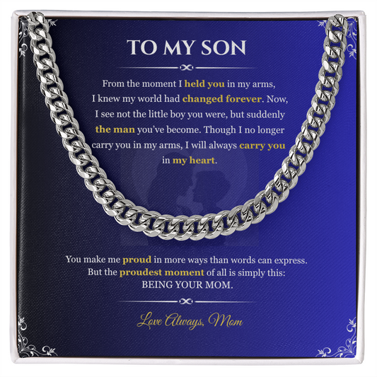 To My Son "From the Moment"#2 | Cuban Link Chain