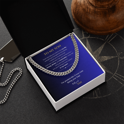 To My Son "From the day"| Cuban Link Chain