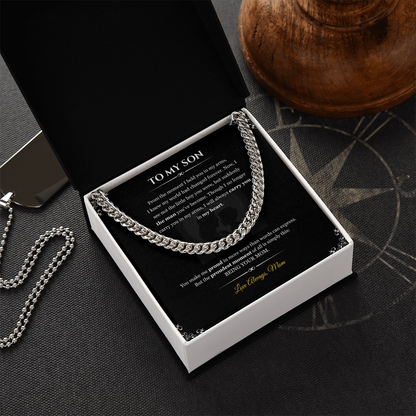 To My Son "From the moment"| Cuban Link Chain