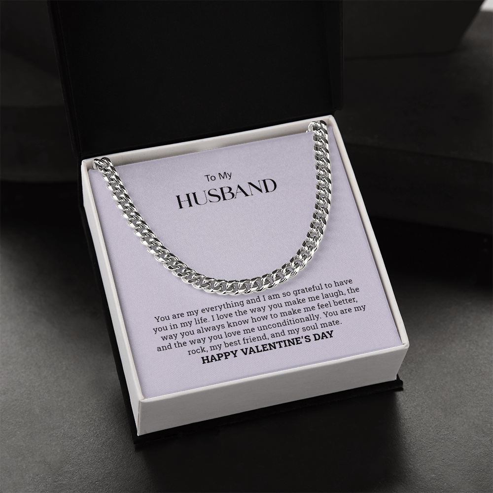 To My Husband  |Cuban Link Chain