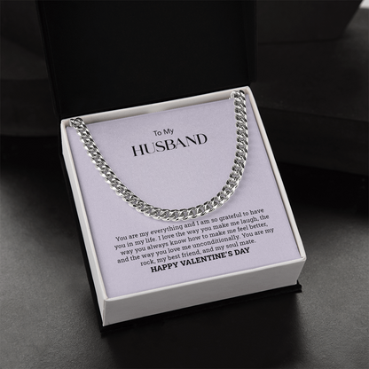 To My Husband  |Cuban Link Chain