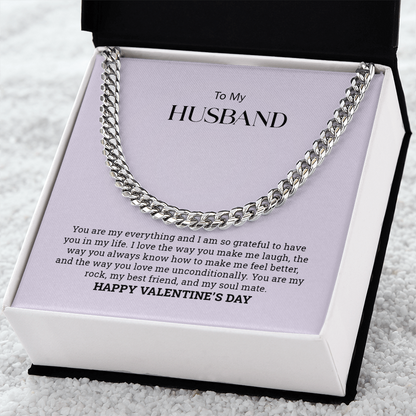 To My Husband  |Cuban Link Chain