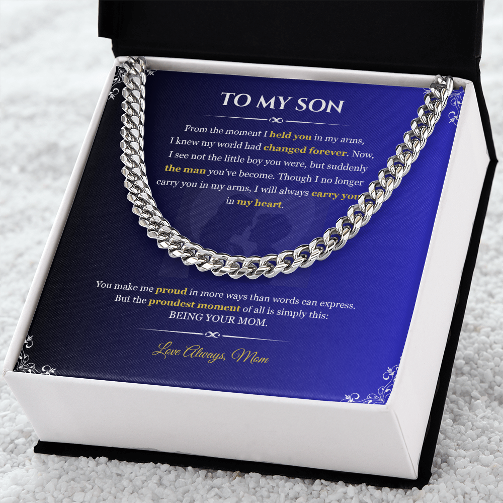 To My Son "From the Moment"#2 | Cuban Link Chain