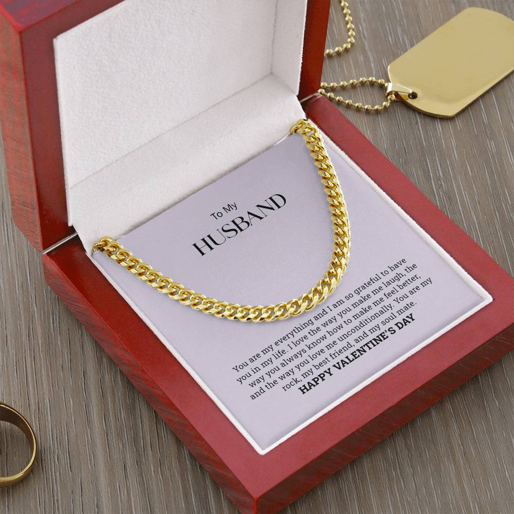 To My Husband  |Cuban Link Chain