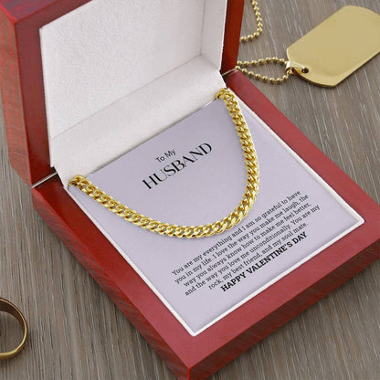 To My Husband  |Cuban Link Chain