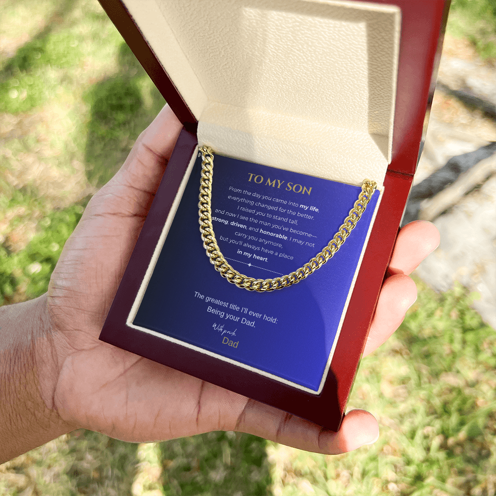 To My Son "From the day"| Cuban Link Chain