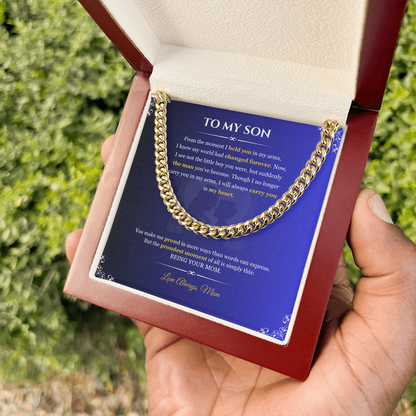 To My Son "From the Moment"#2 | Cuban Link Chain