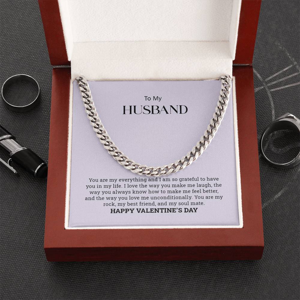 To My Husband  |Cuban Link Chain