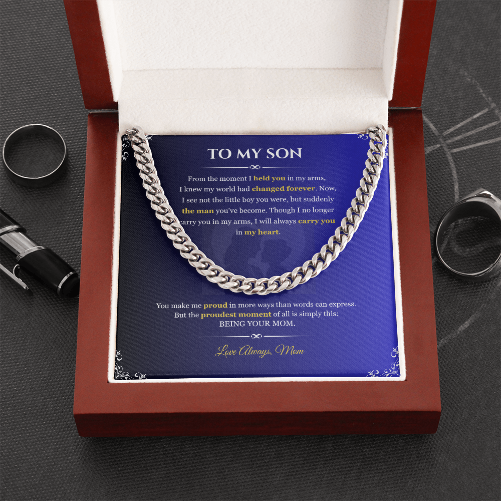 To My Son "From the Moment"#2 | Cuban Link Chain