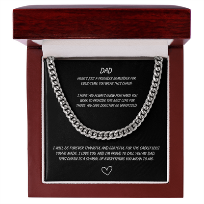 DAD Cuban Link Chain
