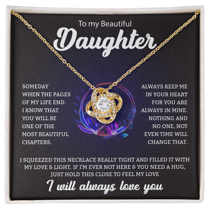 To My Daughter | Love Knot Necklace