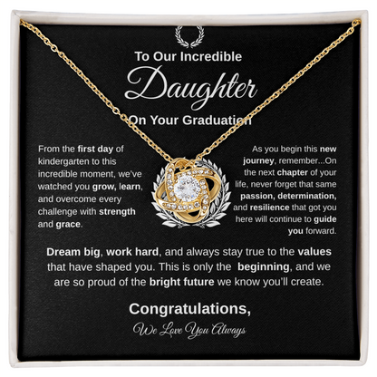 To Our Incredible Daughter | Love Knot Necklace