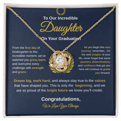 To Our Incredible Daughter | Love Knot Necklace