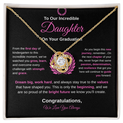 To Our Incredible Daughter | Love Knot Necklace