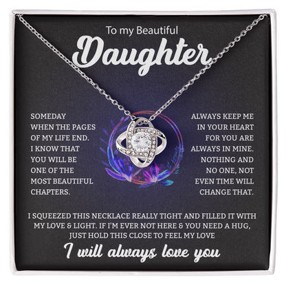 To My Daughter | Love Knot Necklace