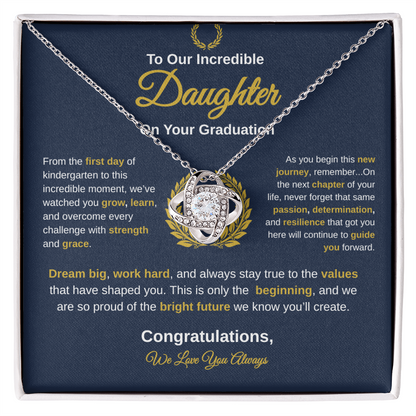 To Our Incredible Daughter | Love Knot Necklace