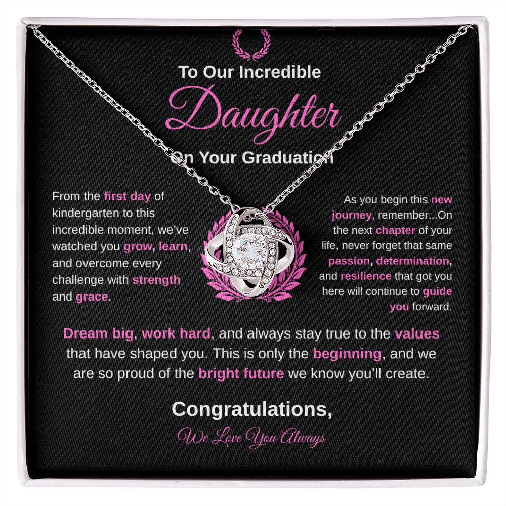 To Our Incredible Daughter | Love Knot Necklace