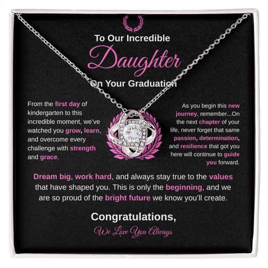 To Our Incredible Daughter | Love Knot Necklace