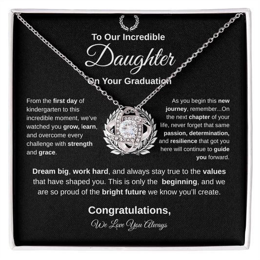 To Our Incredible Daughter | Love Knot Necklace