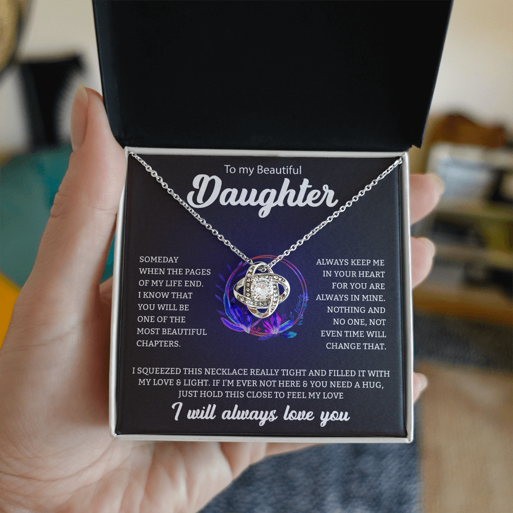 To My Daughter | Love Knot Necklace