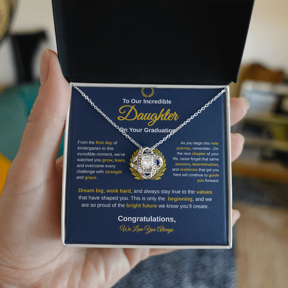 To Our Incredible Daughter | Love Knot Necklace