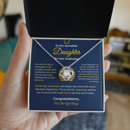 To Our Incredible Daughter | Love Knot Necklace