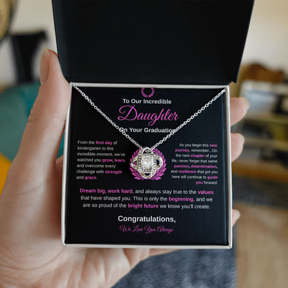 To Our Incredible Daughter | Love Knot Necklace