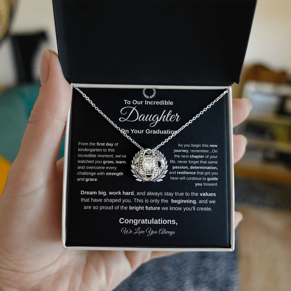 To Our Incredible Daughter | Love Knot Necklace