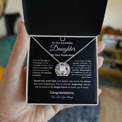To Our Incredible Daughter | Love Knot Necklace