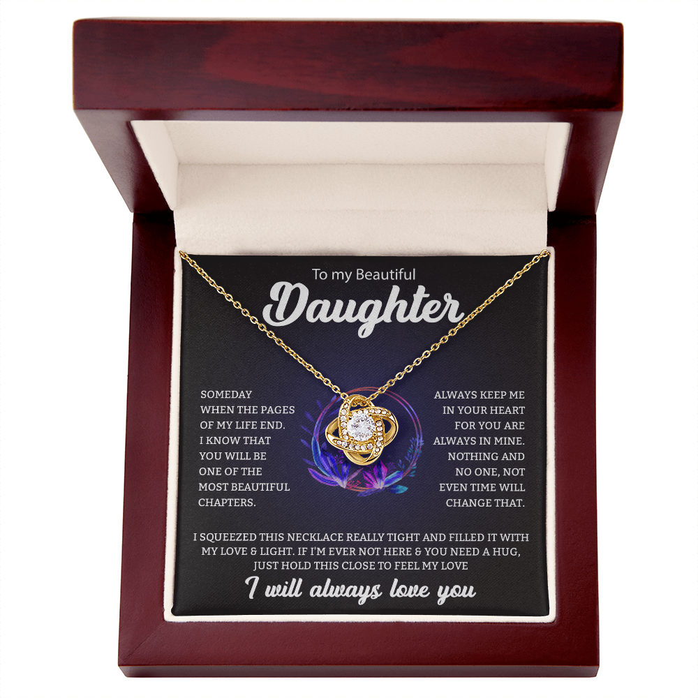 To My Daughter | Love Knot Necklace