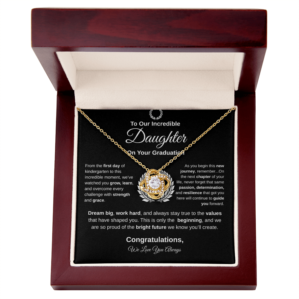 To Our Incredible Daughter | Love Knot Necklace
