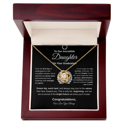 To Our Incredible Daughter | Love Knot Necklace